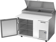 46" W Two Door Refrigerated Pizza Prep Table by Beverage Air – 12.0 cubic_feet, Stainless Steel, Model DP46HC