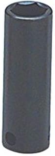 Wright Tool 39-06MM 3/8" Drive 6 Point Deep Impact Metric Socket, 6mm
