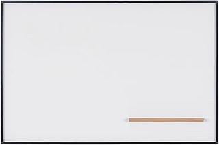 MasterVision New Generation A9 White Board, 36" x 24" Dry Erase Board, Magnetic Whiteboard for Home, Office or Classroom, Black Frame