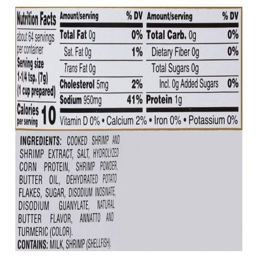 Gold Label Shrimp Base by Custom Culinary – 16.0 Ounce (Pack of 6), Pack of 6