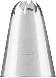 Ateco Stainless Steel Cake Decorating Special Swirl Pastry Tube, Silver, Small