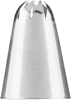 Ateco Stainless Steel Cake Decorating Special Swirl Pastry Tube, Silver, Small