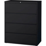 B691066 42 in. HL10000 Series Lateral File with 4-Drawer - Black by Hirsh Industries – Metal, Black, Model 15001
