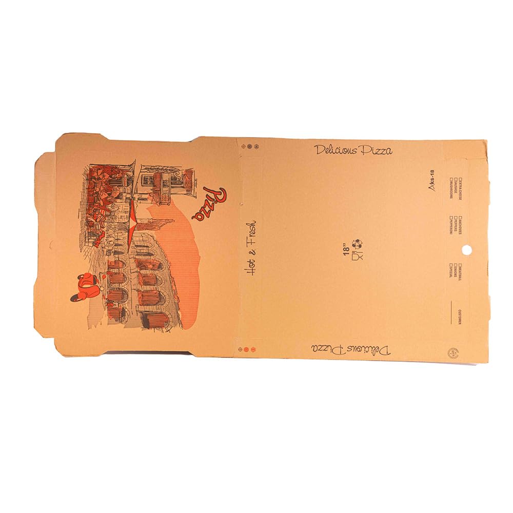 KITCH24/7 Brown / 18 x 18 x 2 / 85.0 ounces Pizza Boxes