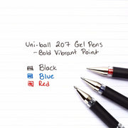 Signo 207 Impact Gel Pen by Uni-Ball – 12 count (Pack of 2), Plastic, Red, Model 65802