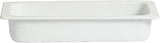 GET 2.5 qt 6.9" x 12.8" White Bugambilia Stainless Steel Food Pan, Mod | NSF certified, Foodservice, Great for Steam Tables, Buffets and Food Preparation