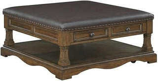 Lexicon Rochester Asian Hardwood Cocktail Table in Brown