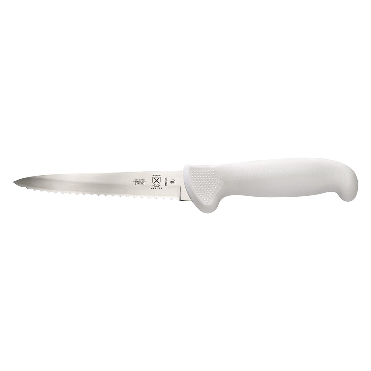 Mercer Culinary 5" / White / Wavy Edge Utility Knife 5 Inch Boning Knives
