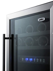 Summit 18” Wine Cellar by Summit Appliance – 18", 3.3 cubic_feet, Glass / Black, Model SWC182Z