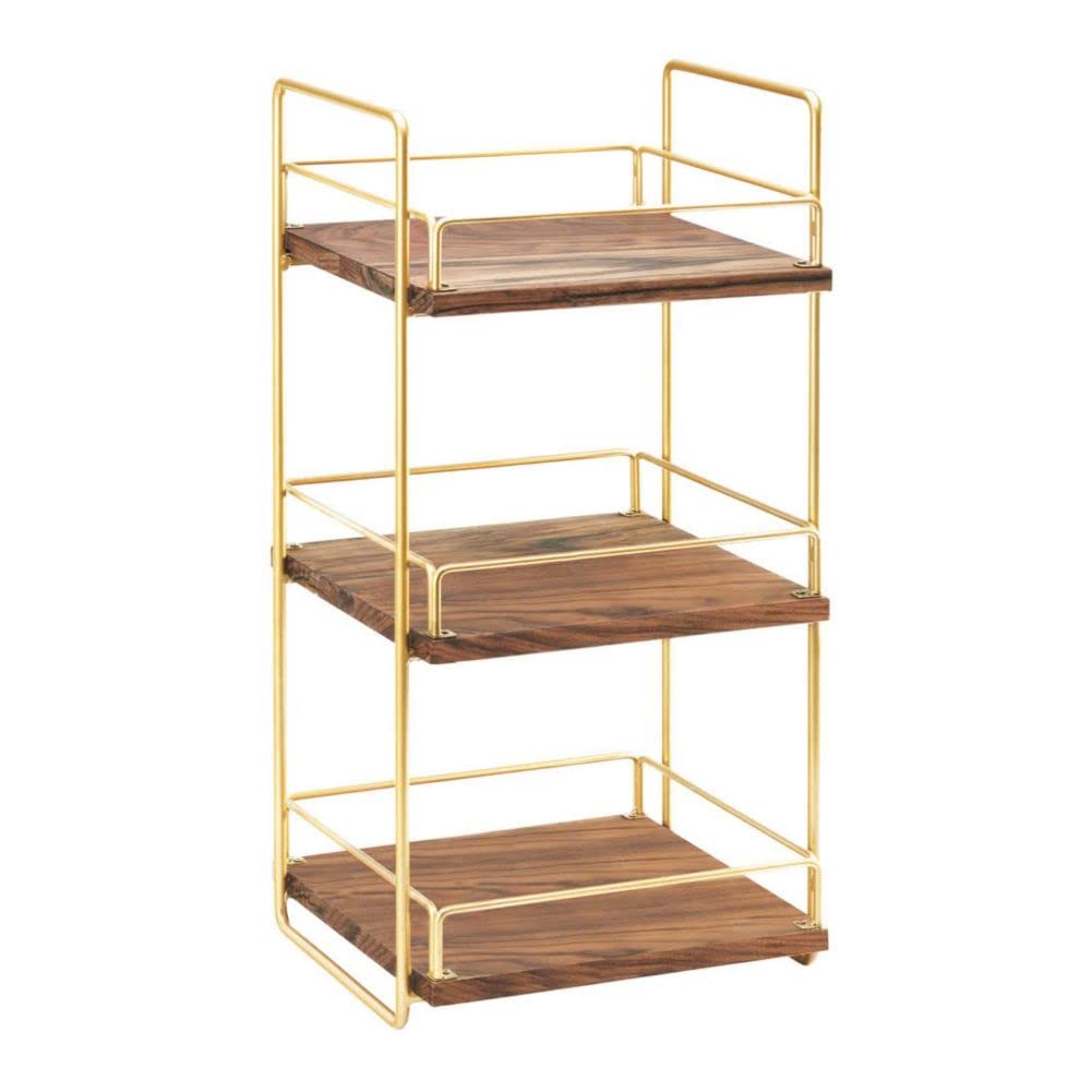 Mid-Century Merchandiser by CAL-MIL – Brass, Model 3704-3-46