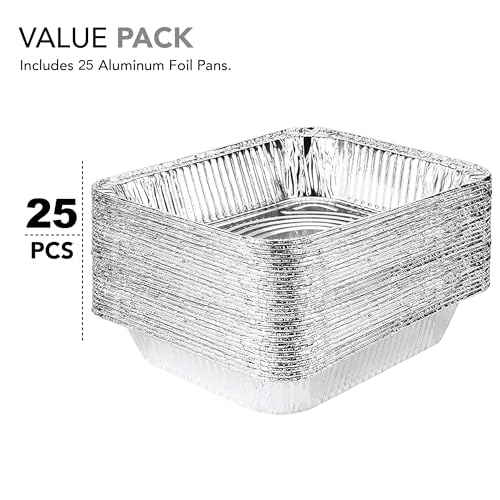Stock Your Home 25 Pack / Silver / 96.0 ounces Disposable Cookware
