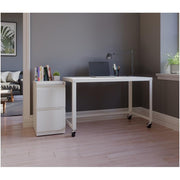 Hirsh Industries White / Modern / One Size Mobile File Cabinets