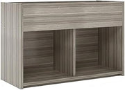 Tot Mate 36" Contemporary Composite Wood Book/Toy Storage in Gray