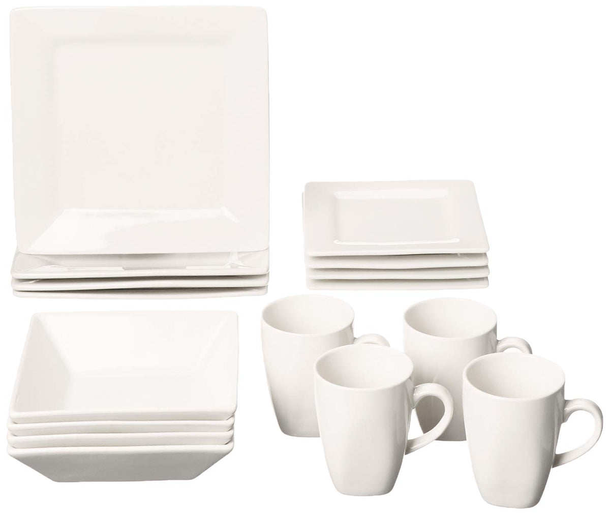 10 Strawberry Street Cream White / 16 PC / 1 Dinnerware Sets