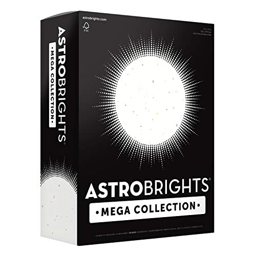 Astrobrights 320 Count (Pack of 1) / Bright Confetti White / 1 Colored Paper