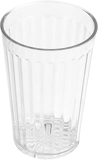 G.E.T. 8816-1-CL-EC Heavy-Duty Shatterproof Plastic Faceted Tumblers, 16 Ounce, Clear (Set of 4)