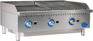 Globe Food Equipment Countertop 36" Char Rock Gas Charbroiler