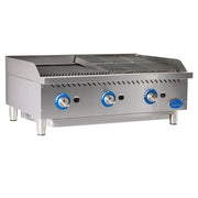 Countertop 36" Char Rock Gas Charbroiler by Globe Food Equipment – Model GCB36G-RK