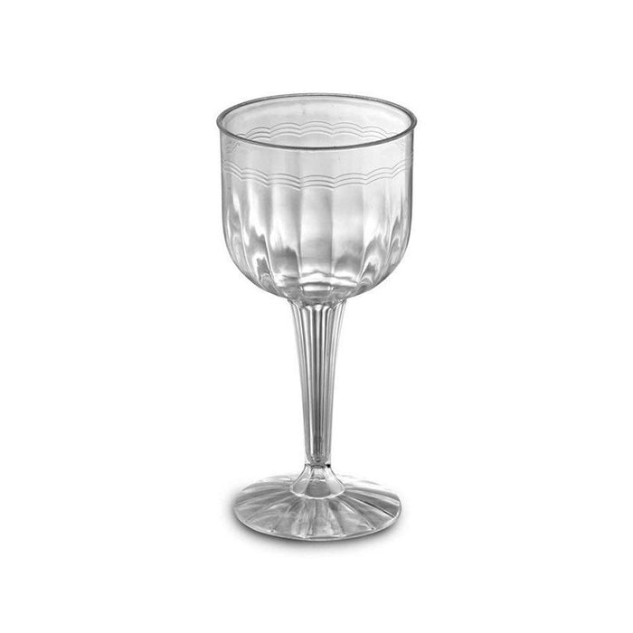 EMI YOSHI 1 pc. Fluted 8 oz. Wine Goblet, Clear, 96 per case