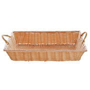 HUBERT Natural / 18"Lx12"Wx3.5"H / Rustic Shelf Baskets