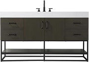 Caroline Bathroom Vanity Mocha Brown