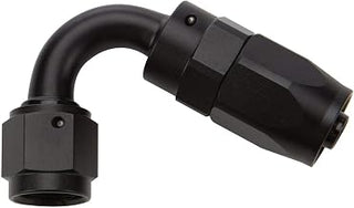 Reusable Hose End Black 120 Deg Elbow -6