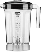 Waring 1-gal. Copolyester Container w/Blade & Lid for CB15 Blenders | 1-gal. copolyester container with blade and lid supports high-volume blending and efficient batch preparation.