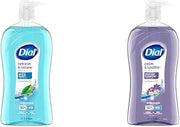 Dial Body Wash, Refresh & Renew Spring Water, 32 fl oz & Body Wash, Calm & Soothe Lavender & Jasmine Scent, 32 fl oz