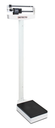 Detecto 58"L x 14.5"W x 59"H / White / Without Height Rod Physician Scales