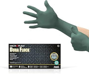Ansell MICROFLEX Dura Flock DFK-608 Nitrile Gloves, Size 2XL, 50/Dispenser