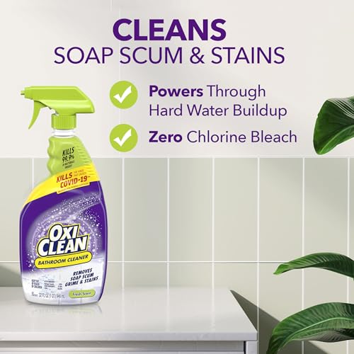 OxiClean 1 / 32 Fl Oz (Pack of 8) / No Color Multipurpose Bathroom Cleaners