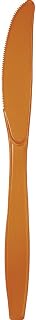 Creative Converting 288 Count Premium Touch of Color Plastic Knives, Pumpkin Spice