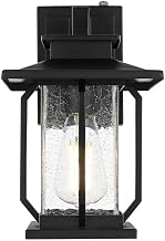 Salem One Light Outdoor Wall Sconce Black