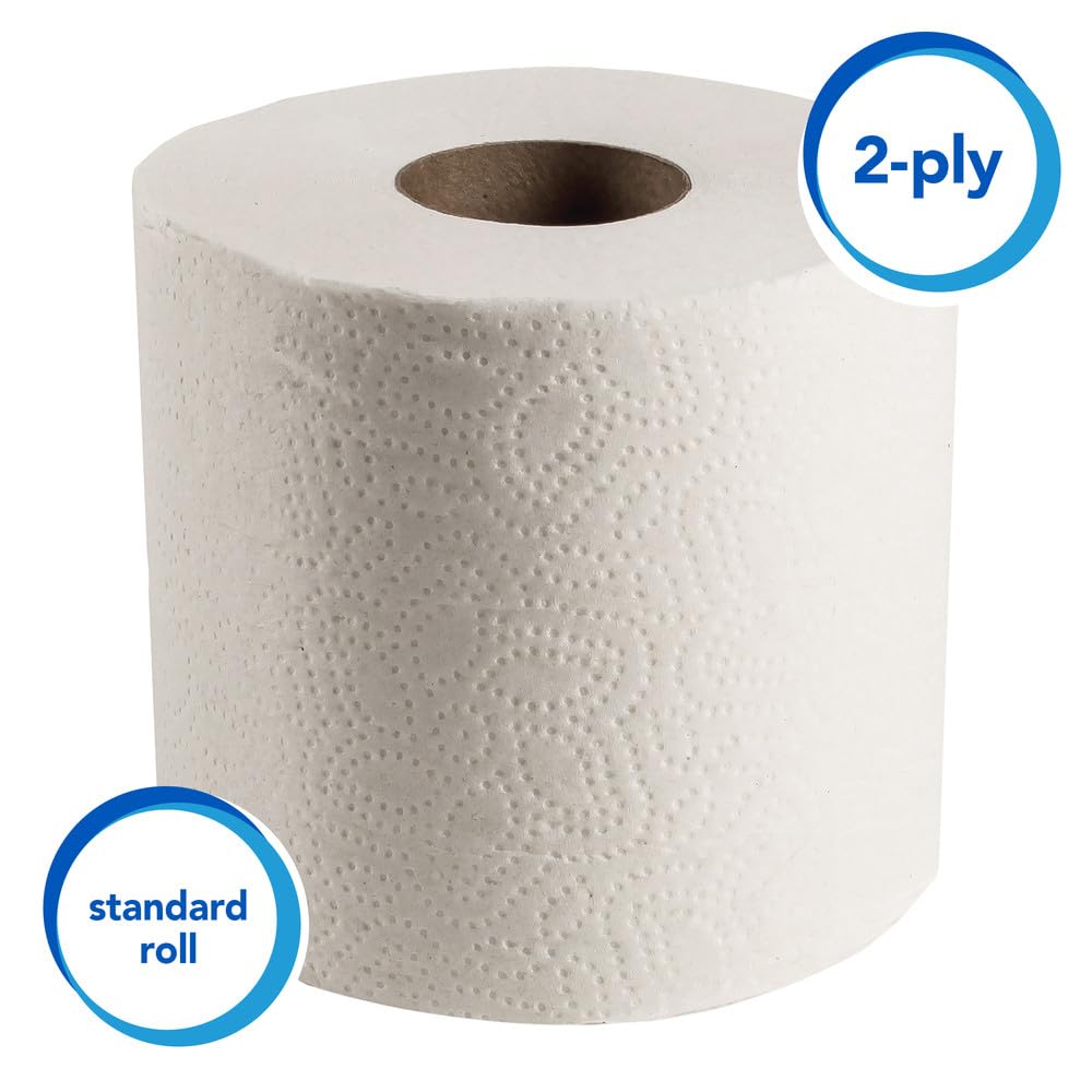 Scott Toilet Paper 80 roll 550 sheet 550 ft. by Kimberly-Clark – 550 Count (Pack of 1), Paper, White, Pack of 80, Model 04460-50