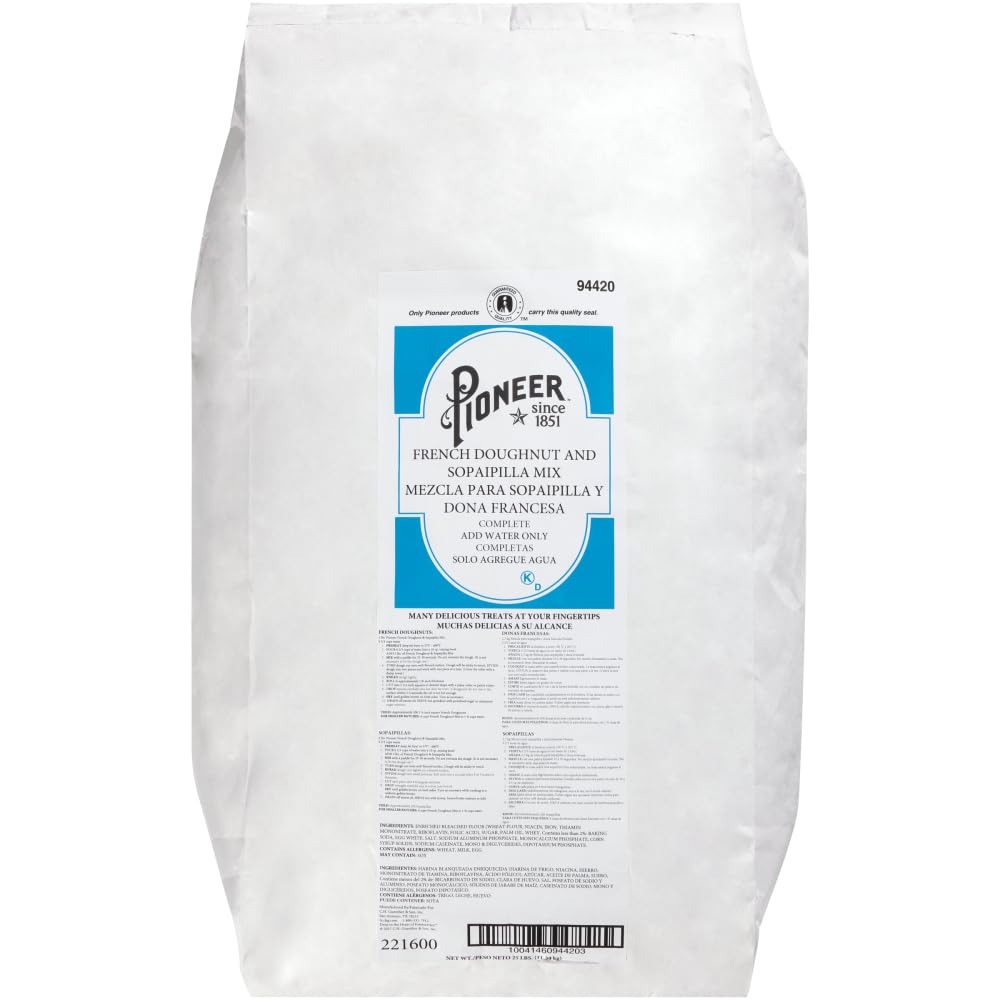 Pioneer French Doughnut and Sopapilla Mix by CH Guenther – 25 pounds, Pack of 2