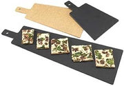 Cal Mil Natural Tall Serving Board with Handle, 15.625 x 8 x .25 inch - 3 per case.