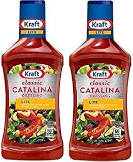 Kraft Classic LITE Catalina Dressing (Pack of 2) 16 oz Bottles