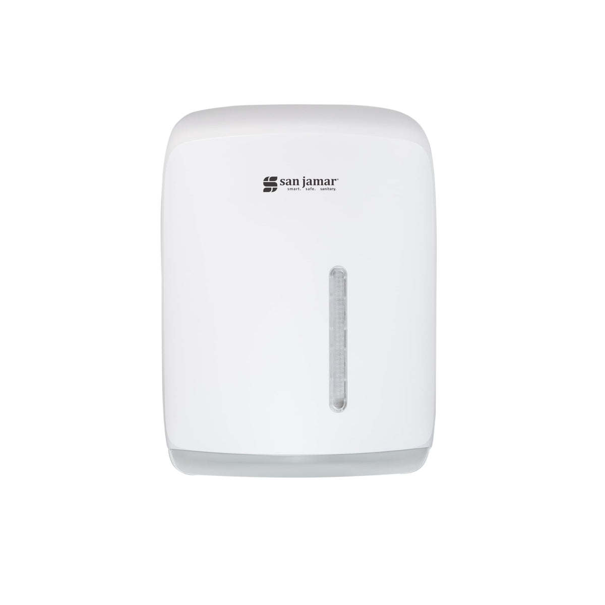 Timeless Centerpull Roll Towel Dispenser by San Jamar – Plastic, White, Model T600WH
