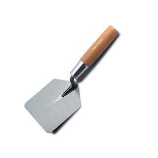 Russell Stainless Steel 4" X 5" Hamburger Trowel With Wood Handle by Dexter – Medium, Stainless Steel, Hardwood, Model 1515