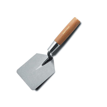 Russell Stainless Steel 4" X 5" Hamburger Trowel With Wood Handle by Dexter – Medium, Stainless Steel, Hardwood, Model 1515