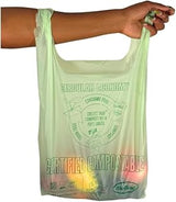 BioBag (USA) Large Size- 100% Certified Compostable Shopping Bags, 20 lb Capacity, 10 Gallon 500 Count, Large Shopper, Great for On The Go, Farmers Markets, Grocery Stores, Restaurants