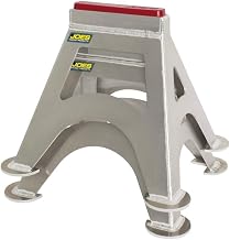 JOES RACING PRODUCTS Jack Stand, 14 in Tall, 7 x 8 in Rectangle Base, Urethane Pad, Aluminum, Natural, Pair