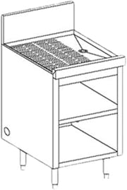 Perlick SC42-18 42"W Underbar Storage Cabinet With Drainboard Top