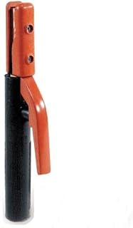 Hobart 300A Electrode Holder, Solid Brass Jaws | 300A stick electrode holder; solid brass spring-loaded jaws; accepts rods up to 1/4 in; 90/180 deg