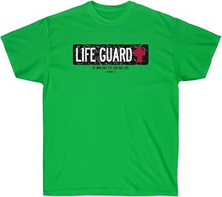 Life Guard - He Who Has The Son Has Life - Christian T-Shirt 5X-Large Irish Green
