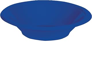 Creative Converting Touch of Color 20 Count Plastic Bowl, 12 oz, Cobalt