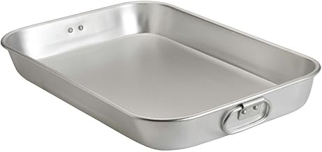 Browne Aluminum Roasting Pan with Handles - 18"L x 12"W x 2"H by Browne Foodservice – Aluminum, Silver, Model 5811015