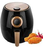 MLL Air Fryer 2.6 Litre Detachable Fryer with Temperature Control and 30 Minute Timer for Healthy Oil-Free Cooking Easy to Clean Black