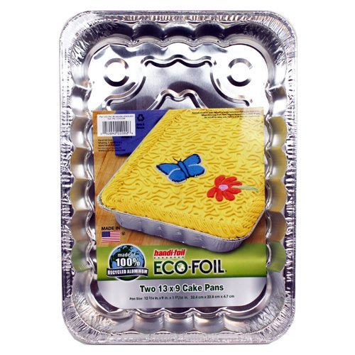 Utility Pan by Handi-Foil – 13" X 9" X 2", 9 inches, Silver, Pack of 2, Model 22002TL-15