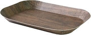 Dark Wood Finish Laminated Paper Serving Tray - 5.7 x 9.1 x 1.1 Inches - 200 Count by Packnwood